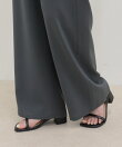 【低身長サイズ34有り】ドライポリイージーセミワイドパンツ
