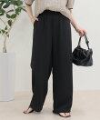 【低身長サイズ34有り】ドライポリイージーセミワイドパンツ