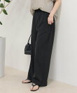 【低身長サイズ34有り】ドライポリイージーセミワイドパンツ