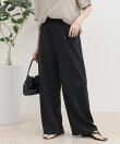 【低身長サイズ34有り】ドライポリイージーセミワイドパンツ