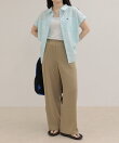【低身長サイズ34有り】ドライポリイージーセミワイドパンツ