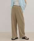 【低身長サイズ34有り】ドライポリイージーセミワイドパンツ