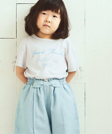 【SALE／40%OFF】ikka 【キッズ】【冷感】袖リボンTシャツ(100~160cm) イッカ トップス カットソー・Tシャツ ブルー ピンク