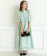 【SALE／20%OFF】PREFERIR ランタンスリーブAラインワンピース プレフェリール ワンピース・ドレス ワン…