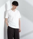 【SALE／25%OFF】NANO universe アンチスメル VネックTシャツ 半袖 ナノユニバース トップス カットソー・Tシャツ グレー ホワイト ブラック【送料無料】