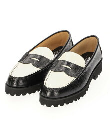 ROSE BUD SELECT The Kenford fine shoes/TANK SOLE LOAFERS BLACK WHITE PAISLEY ローズバッド シューズ・靴 ローファー ホワイト【送料無料】