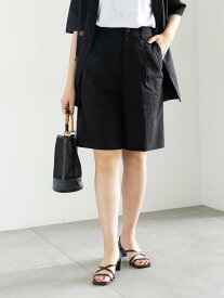 【SALE／60%OFF】Te chichi リネンブレンドショートパンツ(セットアップ可)《2025summer catalog item》 テチチ パンツ キュロット ベージュ ブラック