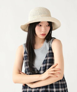 BEAMS HEART WOMEN �~�b�N�X �T�[�� �L���y�����n�b�g �r�[���X �n�[�g �X�q �n�b�g �z���C�g �u���E���y���������z