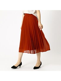 【SALE／80%OFF】COMME CA ISM シフォンプリーツスカート コムサイズム スカート その他のスカート ブラウン ブラック ベージュ イエロー