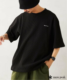 JOURNAL STANDARD relume 【SNOWPEAK / スノーピーク】別注 ドライワッフルTシャツ ジャーナル スタンダード レリューム トップス カットソー・Tシャツ ブラック ベージュ グリーン【送料無料】