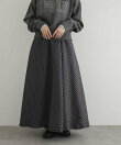 『WEB限定』ドットプリントフレアスカート