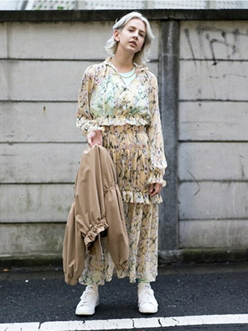 Mixxdavid Flower Shireed Onepiece Rakuten Fashion 楽天ファッション 旧楽天ブランド アベニュー T