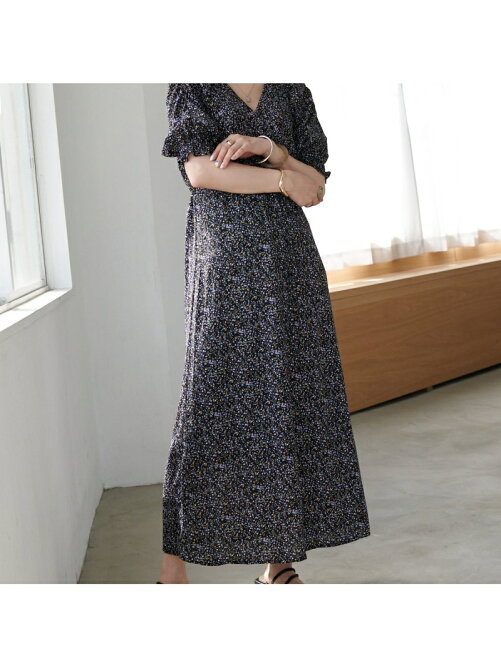 Discoat 花柄カシュクールギャザースリーブワンピース Rakuten Fashion 楽天ファッション 旧楽天ブランドアベニュー Df4774