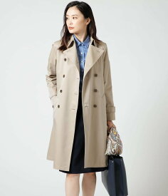 【SALE／28%OFF】NEWYORKER WOMEN シャンブレーツイル トレンチコート ニューヨーカー ジャケット・アウター トレンチコート ベージュ ネイビー【送料無料】