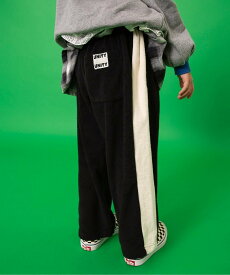 【SALE／40%OFF】BREEZE WEB限定 サイドラインパイルトラックパンツ 10分丈 エフオーオンラインストア パンツ その他のパンツ グリーン レッド ブラック ベージュ