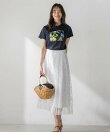 レモンプリントTシャツ