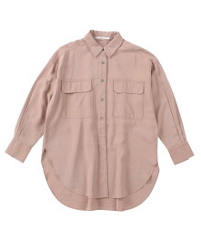【SALE／50%OFF】YEVS 製品加工ワークシャツ イーブス トップス シャツ・ブラウス ピンク ブラック カーキ
