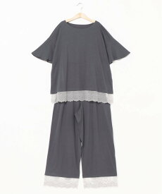 KID BLUE (W)25CR天竺レース 5分袖パジャマ キッドブルー インナー・ルームウェア パジャマ ピンク グレー【送料無料】