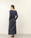 【MAQWEL/マクウェル】Flower Waffleショルダーパッドワンピース