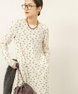 【MAQWEL/マクウェル】Flower Waffleショルダーパッドワンピース