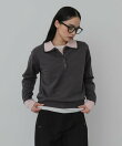 『WEB限定』『洗濯可』レイヤードポロニット