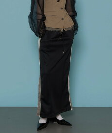MAISON SPECIAL Track Maxi Skirt メゾンスペシャル スカート ロング・マキシスカート ブラック ホワイト レッド【送料無料】