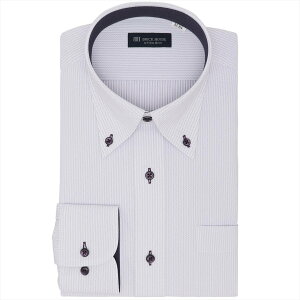 �ySALE�^30%OFF�zBRICK HOUSE by Tokyo Shirts �y�X�g���b�`�z �{�^���_�E�� ���� �`�Ԉ��� �j�b�g�V���c BM01J300AB16B2N-01 �g�[�L���[�V���c �X�[�c�E�t�H�[�}�� Y�V���c�E�J�b�^�[�V���c �p�[�v��