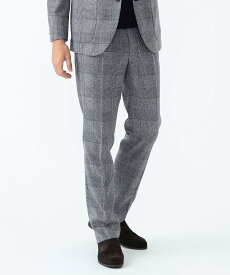 【SALE／60%OFF】BEAMS HEART MEN ツイードライク グレンプレイド スラックス(セットアップ対応) ビームス アウトレット パンツ スラックス・ドレスパンツ ブルー【送料無料】