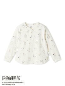 gelato pique 【PEANUTS PUPPIES】【KIDS】総柄プルオーバー ジェラートピケ トップス カットソー・Tシャツ【送料無料】