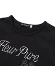 ペタルスリーブ発泡ドットロゴプリントTシャツ(90~160cm)
