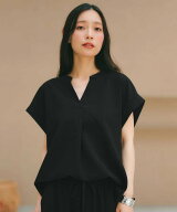 【SALE／20%OFF】OPAQUE.CLIP 【ストレッチ/防シワ/洗濯機OK】スキッパーブラウス《SS~LL/5col/セットア…