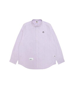 AAPE BY A BATHING APE AAPE NOW LONG SLEEVE SHIRT �G�[�G�C�v�E�o�C�E�A�E�x�C�V���O�E�G�C�v �g�b�v�X �V���c�E�u���E�X �p�[�v�� �z���C�g�y���������z