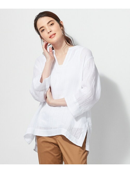 23区 Libecolinenストライプブラウス Rakuten Fashion 楽天ファッション 旧楽天ブランドアベニュー Aw0777