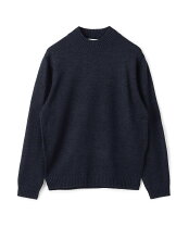 楽天市場】モックネック ニット（カラーネイビー）（メンズ 