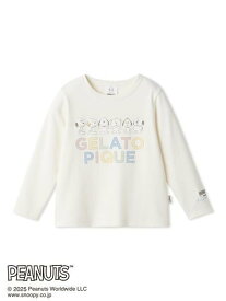 gelato pique 【PEANUTS PUPPIES】【KIDS】ワンポイントロンT ジェラートピケ トップス カットソー・Tシャツ ホワイト【送料無料】