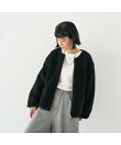 キルト*ボアリバーシブル中綿ブルゾン