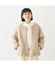 キルト*ボアリバーシブル中綿ブルゾン