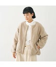 キルト*ボアリバーシブル中綿ブルゾン