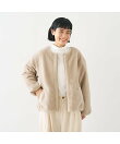 キルト*ボアリバーシブル中綿ブルゾン