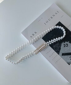 AS KNOW AS plus 浴衣帯飾り パール帯ベルト 【EC限定アイテム】 アズノゥアズプラス 着物・浴衣・和装小物 和装小物 ホワイト