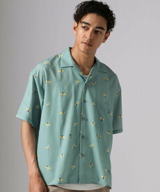 【SALE／40%OFF】BAYFLOW 【マシュー・ウィグルスワース】オープンカラーシャツ ベイフロー トップス シャツ・ブラウス ブルー ブラック【送料無料】