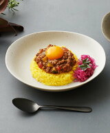 LAKOLE 美濃焼きオーバルカレー皿 ラコレ 食器・調理器具・キッチン用品 食器・皿 ホワイト ベージュ ブ…