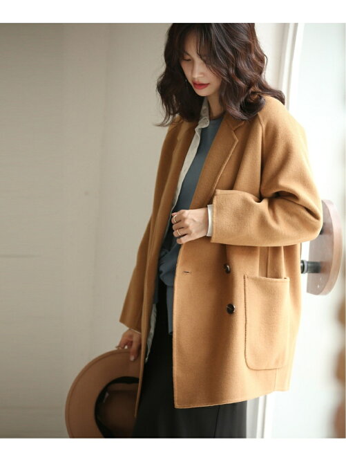 Saison De Papillon ダブルボタントラッドpコート Rakuten Fashion 楽天ファッション 旧楽天ブランドアベニュー Bt1778