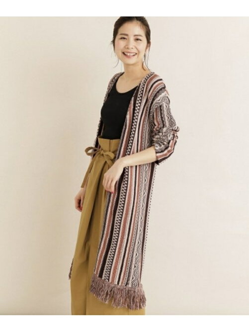 Urban Research Outlet ネイティブ柄ニットガウン Rakuten Fashion 楽天ファッション 旧楽天ブランドアベニュー Cj4778