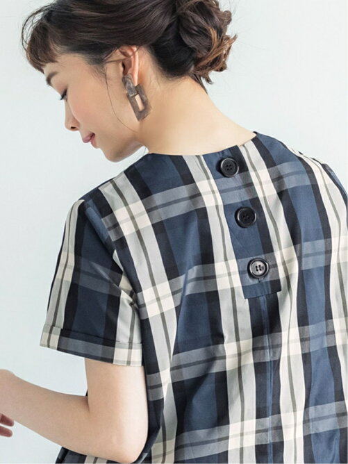 Coca タータンチェック半袖ロングワンピース Rakuten Fashion 楽天ファッション 旧楽天ブランドアベニュー Cy0778