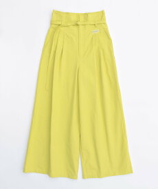 MAISON SPECIAL Two Tuck High Waist Wide Pants メゾンスペシャル パンツ その他のパンツ ブラック ホワイト ピンク レッド グリーン【送料無料】