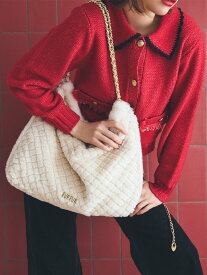 FURFUR 【WEB限定カラー】マテリアル巾着バッグ ファーファー バッグ その他のバッグ ピンク ベージュ【送料無料】