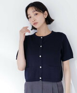 NATURAL BEAUTY BASIC シルクブレンドカーディガン半袖 ナチュラルビューティベーシック トップス カーデ…