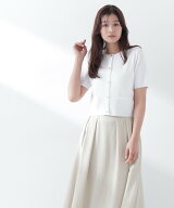 NATURAL BEAUTY BASIC ＜Oggi掲載＞シルクブレンドカーディガン半袖 ナチュラルビューティベーシック ト…