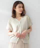 UNTITLED 【洗える/清涼感】ドライタッチスリーブレスカーディガン アンタイトル トップス カーディガン …